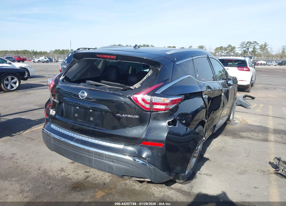 2015 NISSAN MURANO PLATINUM VIN: 5N1AZ2MG2FN286115