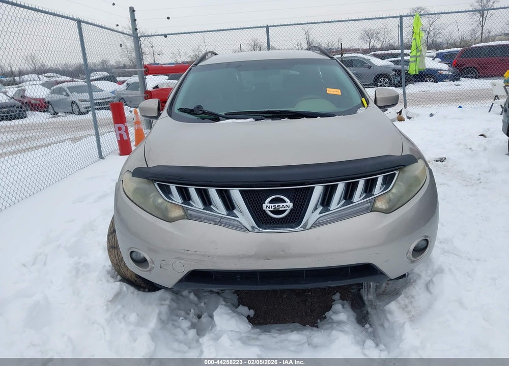 2009 NISSAN MURANO S VIN: JN8AZ18W49W157182