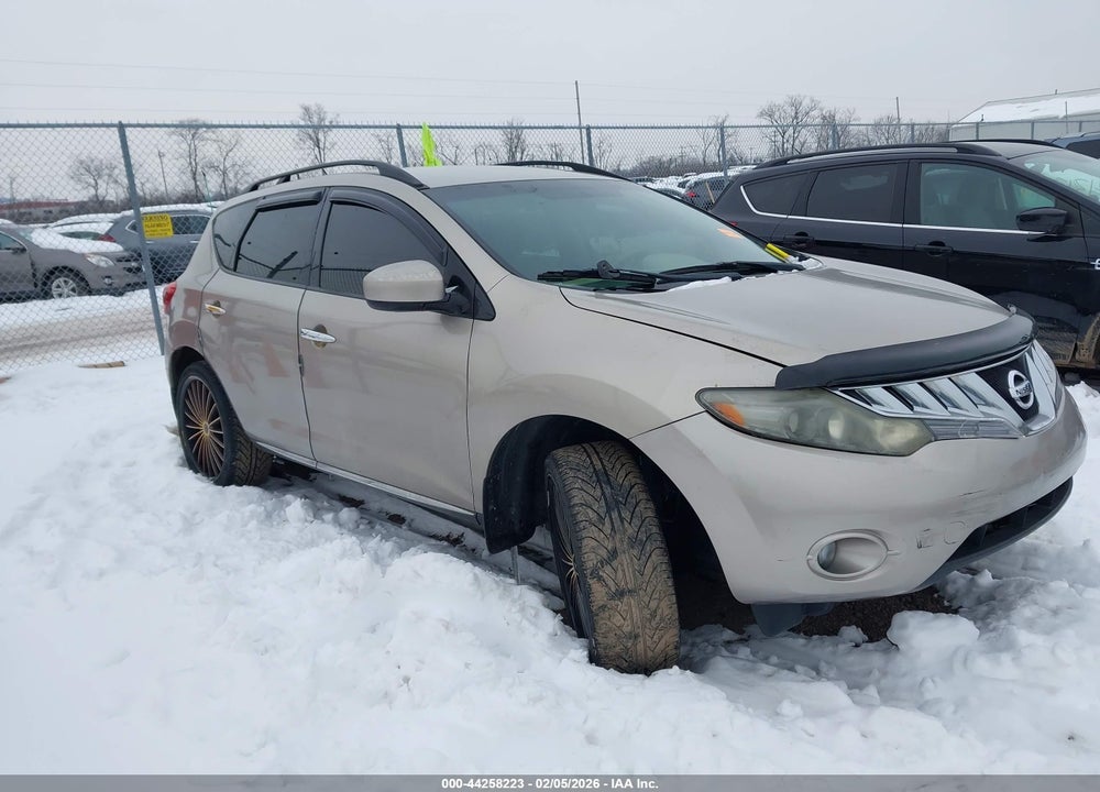 2009 NISSAN MURANO S VIN: JN8AZ18W49W157182