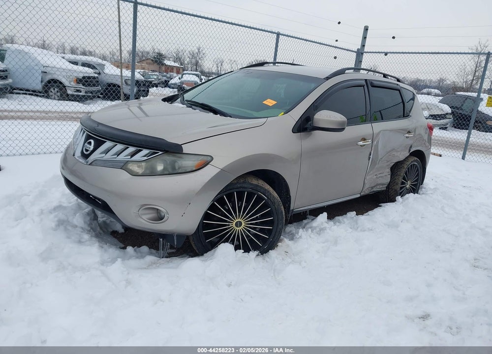 2009 NISSAN MURANO S VIN: JN8AZ18W49W157182