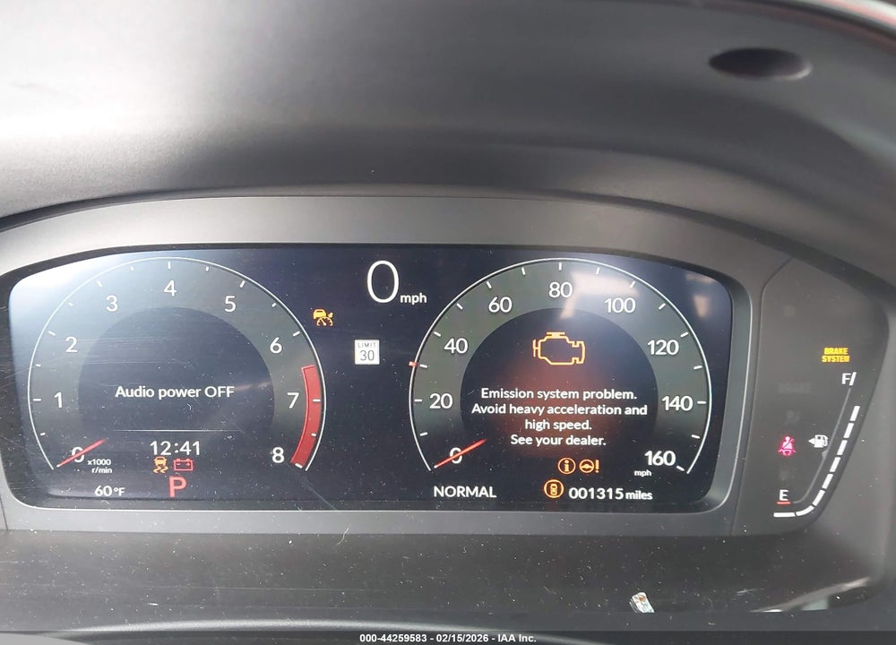 2025 ACURA INTEGRA A-SPEC VIN: 19UDE4H33SA020654