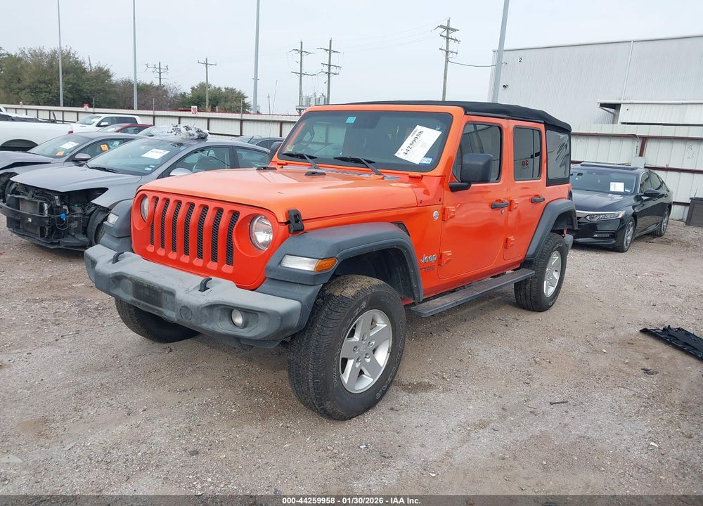 2018 JEEP WRANGLER UNLIMITED SPORT S 4X4 VIN: 1C4HJXDN8JW203683