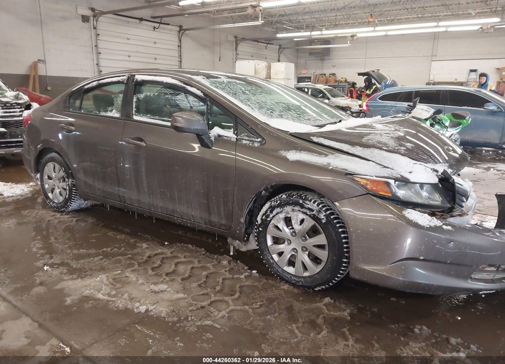 2012 HONDA CIVIC LX VIN: 2HGFB2F51CH518218