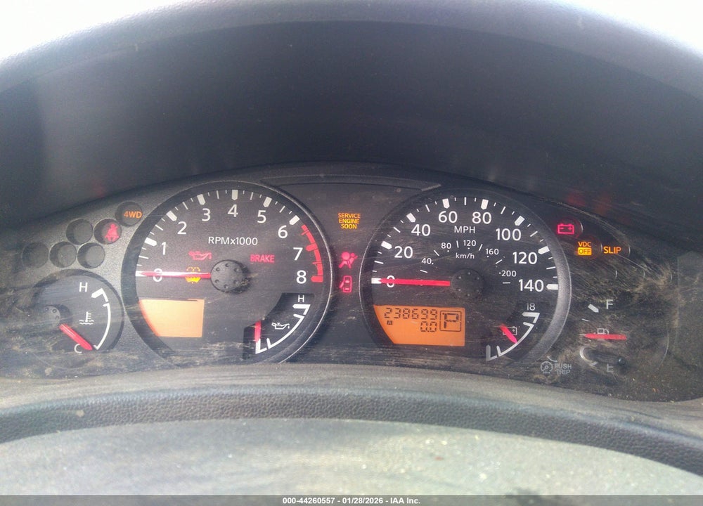 2008 NISSAN XTERRA X VIN: 5N1AN08WX8C525863