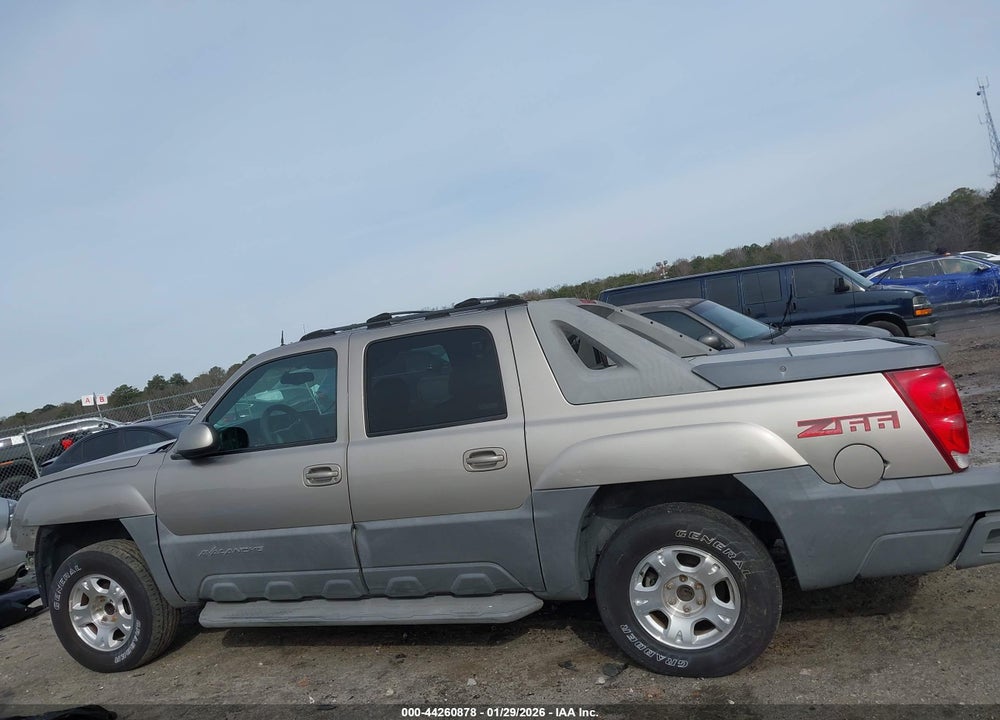 2002 CHEVROLET AVALANCHE 1500 VIN: 3GNEC13T72G244436