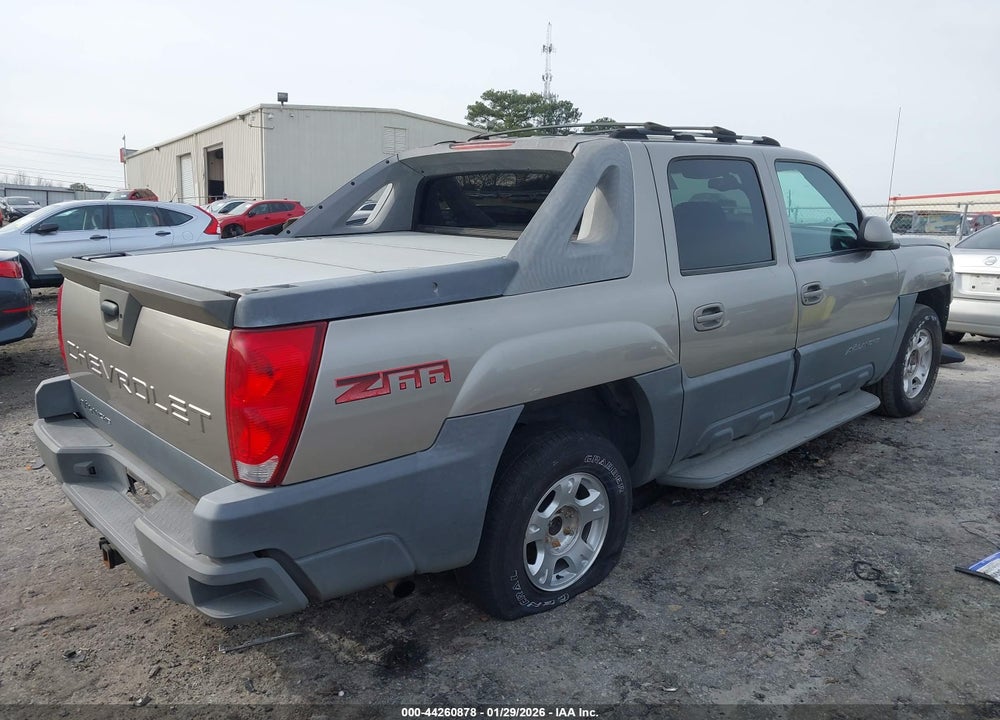 2002 CHEVROLET AVALANCHE 1500 VIN: 3GNEC13T72G244436