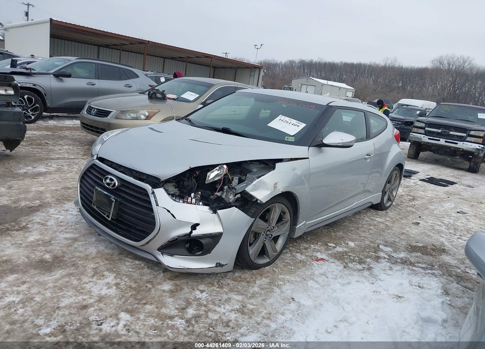 2013 HYUNDAI VELOSTER TURBO W/BLUE VIN: KMHTC6AE4DU096095