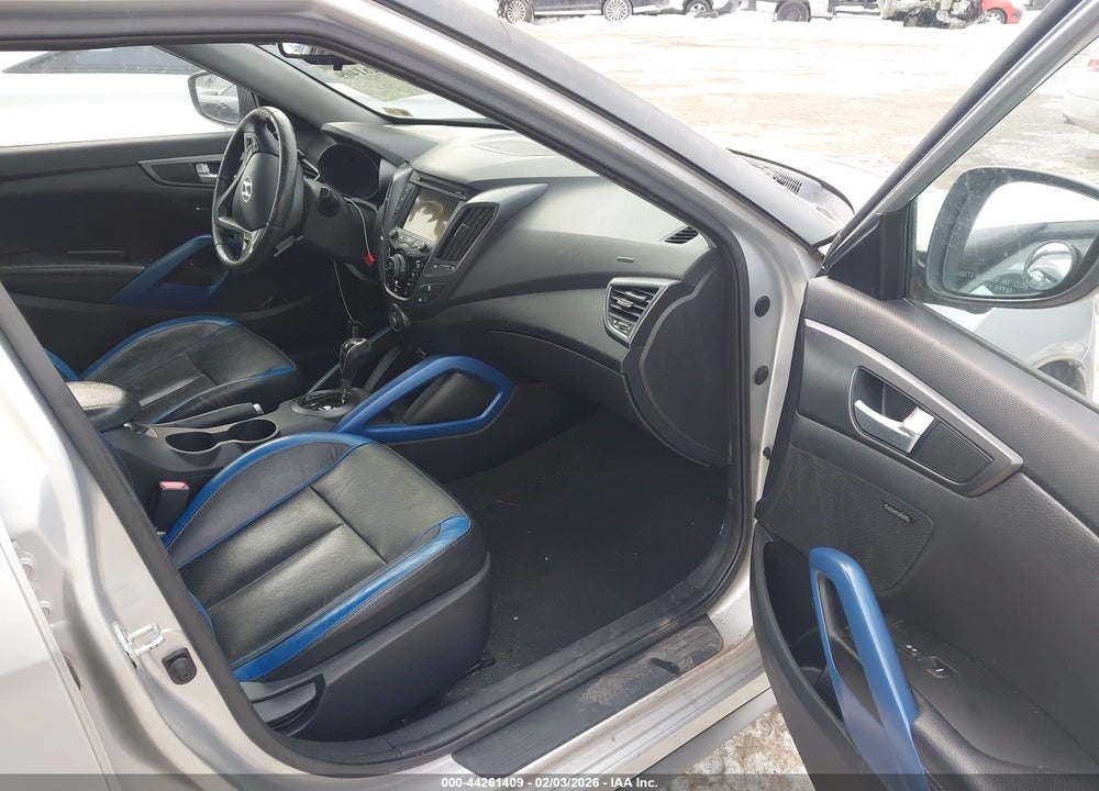 2013 HYUNDAI VELOSTER TURBO W/BLUE VIN: KMHTC6AE4DU096095