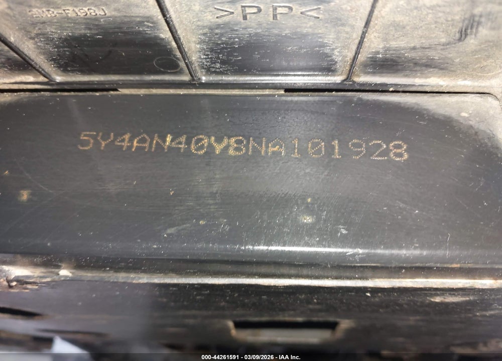 2022 YAMAHA YXE1000 VIN: 5Y4AN40Y8NA101928