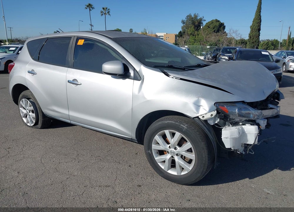 2012 NISSAN MURANO S VIN: JN8AZ1MU6CW113289