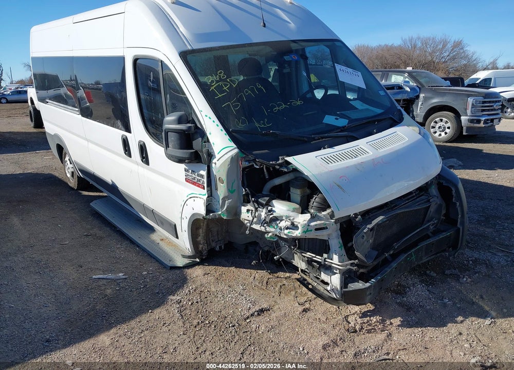 2021 RAM PROMASTER 2500 WINDOW VAN HIGH ROOF 159 WB VIN: 3C6LRVPG3ME538683