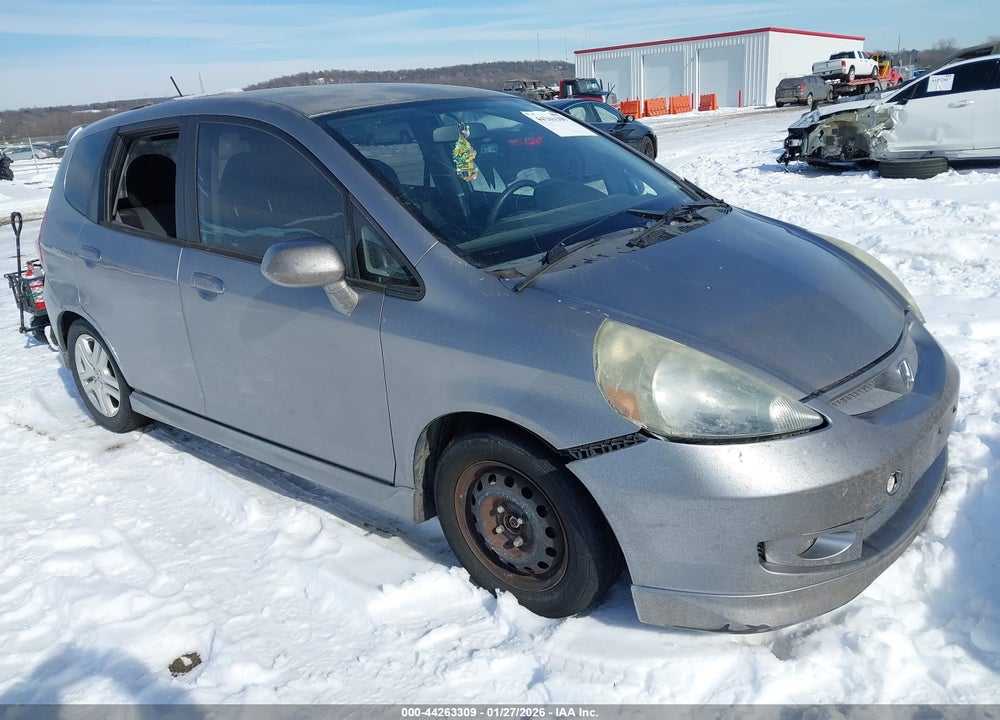 2007 HONDA FIT SPORT VIN: JHMGD38637S005154