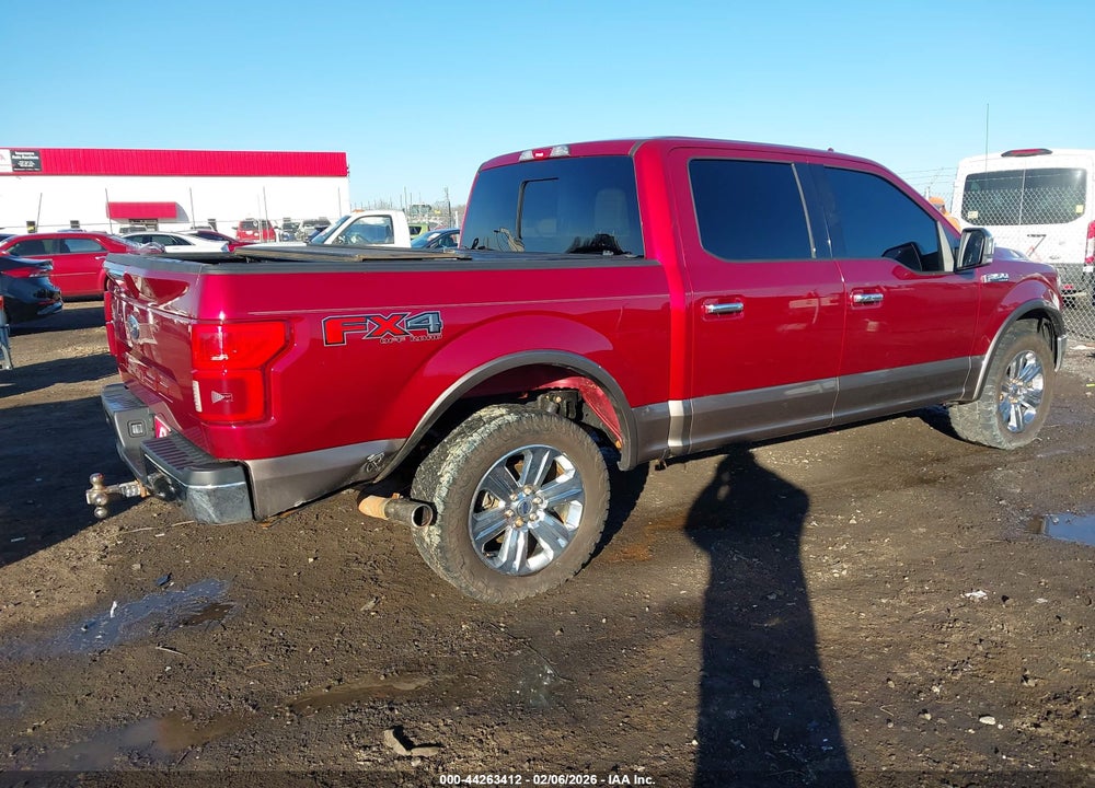 2018 FORD F-150 LARIAT VIN: 1FTEW1E52JKD53716