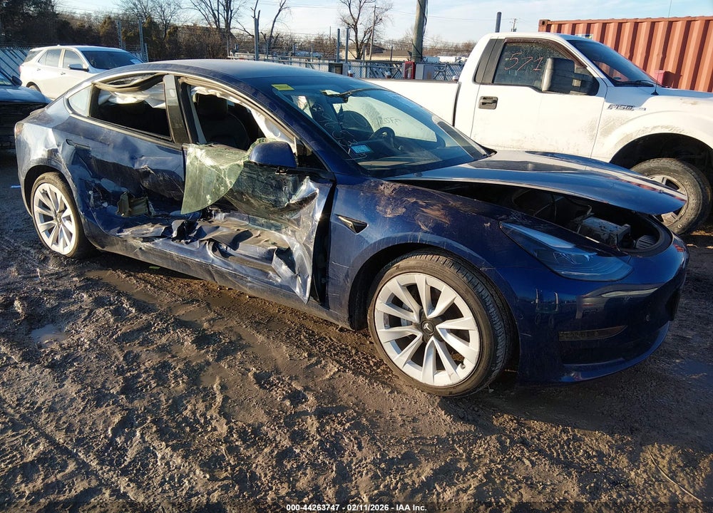 2022 TESLA MODEL 3 REAR-WHEEL DRIVE VIN: 5YJ3E1EA0NF372291