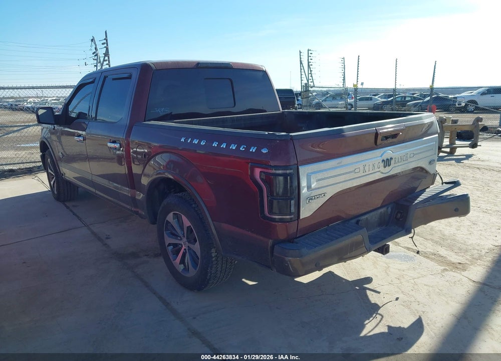 2015 FORD F-150 KING RANCH VIN: 1FTEW1EF3FFB69538