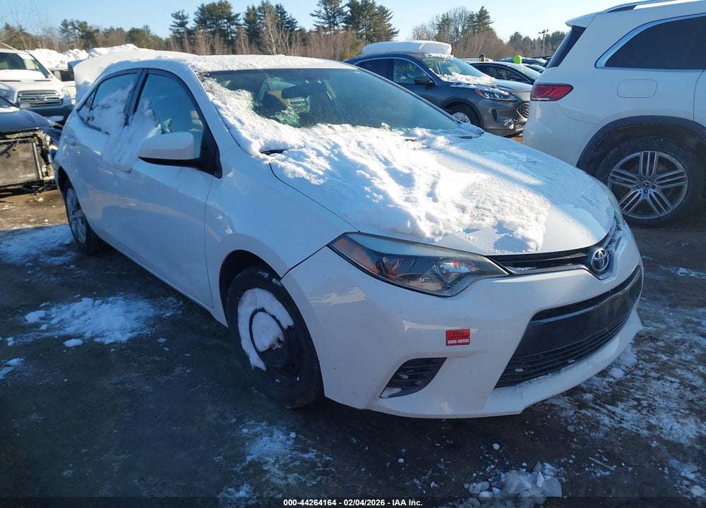 2016 TOYOTA COROLLA LE VIN: 2T1BURHE4GC738580