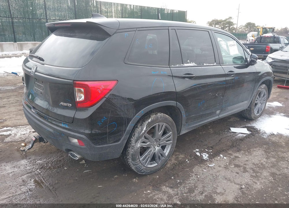 2019 HONDA PASSPORT EX-L VIN: 5FNYF8H59KB019862