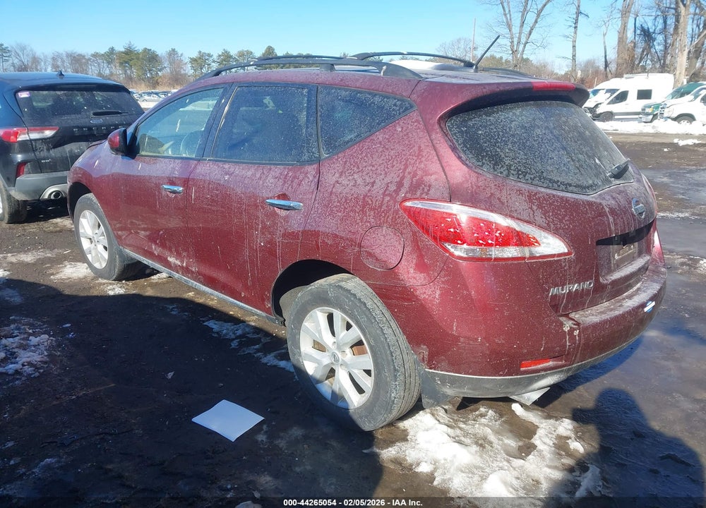 2012 NISSAN MURANO SV VIN: JN8AZ1MW3CW210631