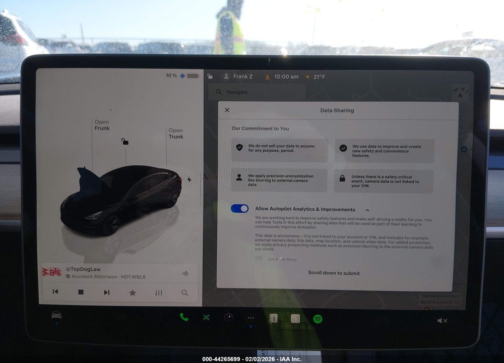 2023 TESLA MODEL 3 LONG RANGE DUAL MOTOR ALL-WHEEL DRIVE VIN: 5YJ3E1EB3PF684665