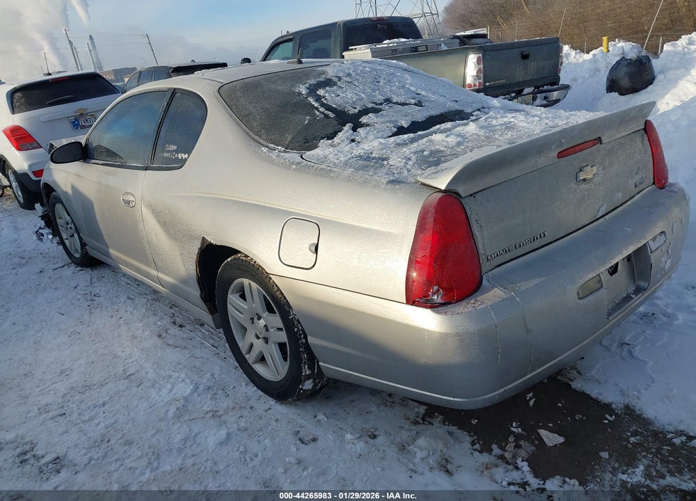 2007 CHEVROLET MONTE CARLO LT VIN: 2G1WK15K579391790