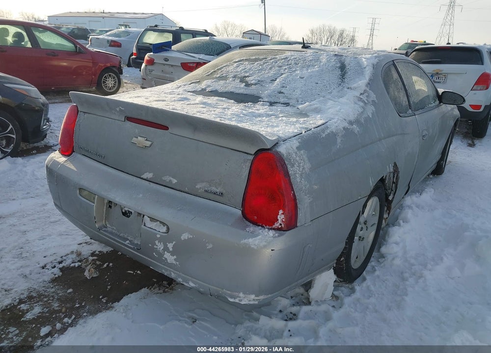 2007 CHEVROLET MONTE CARLO LT VIN: 2G1WK15K579391790
