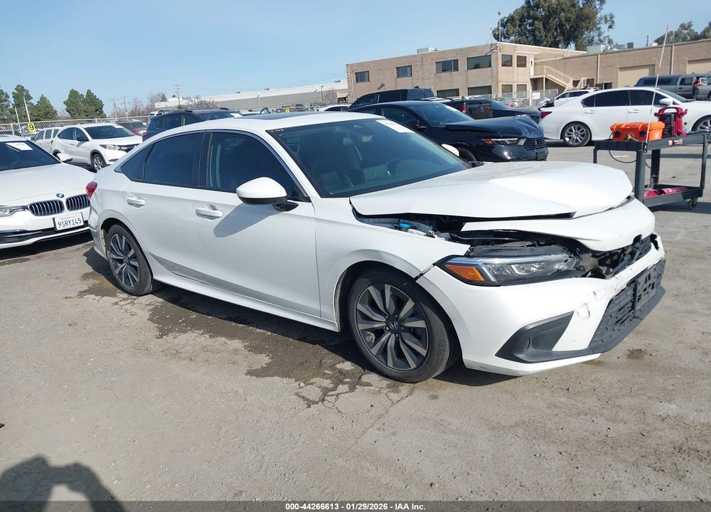 2022 HONDA CIVIC EX VIN: 2HGFE1F70NH311485