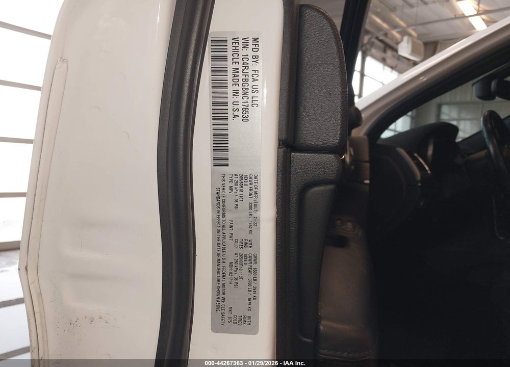 2022 JEEP GRAND CHEROKEE WK LIMITED 4X4 VIN: 1C4RJFBG8NC176530