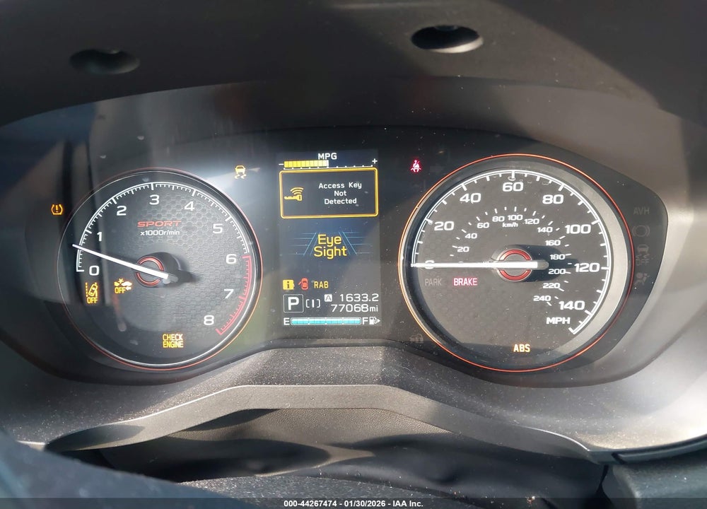 2019 SUBARU FORESTER SPORT VIN: JF2SKAKC0KH577942