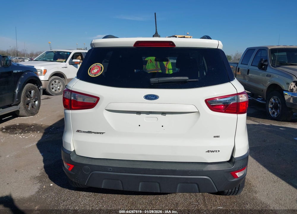 2019 FORD ECOSPORT SE VIN: MAJ6S3GL1KC255950