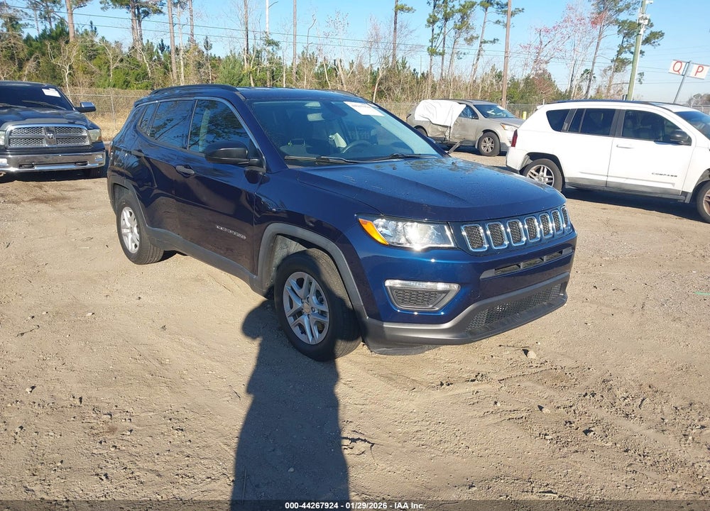 2019 JEEP COMPASS SPORT FWD VIN: 3C4NJCAB7KT676956