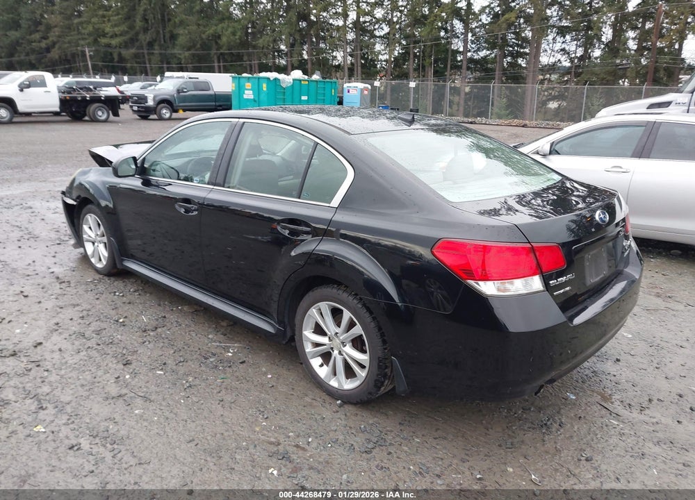 2013 SUBARU LEGACY 2.5I LIMITED VIN: 4S3BMBK6XD3049415