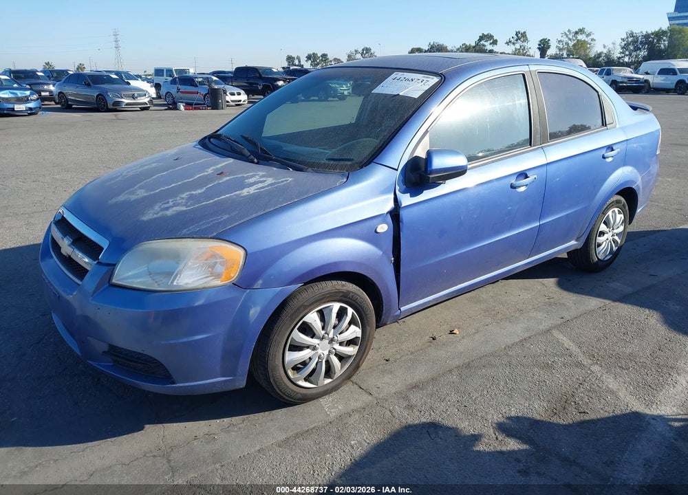 2008 CHEVROLET AVEO LS VIN: KL1TD56678B199579