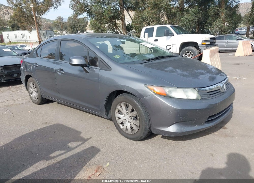 2012 HONDA CIVIC LX VIN: 19XFB2F57CE059612