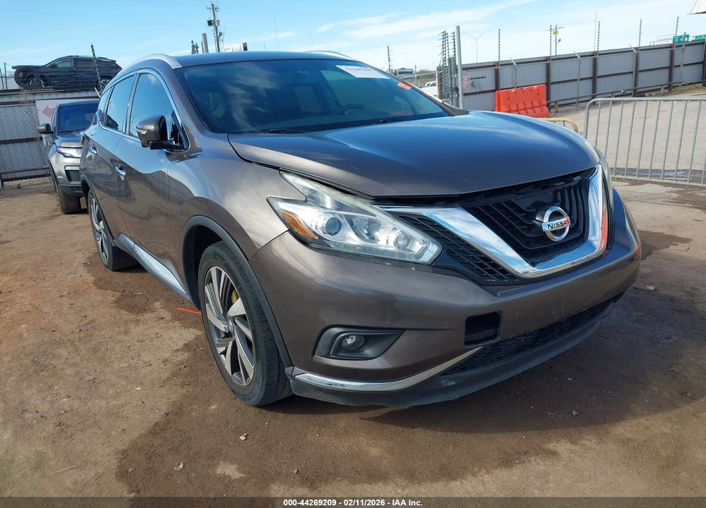 2015 NISSAN MURANO PLATINUM VIN: 5N1AZ2MG6FN220988