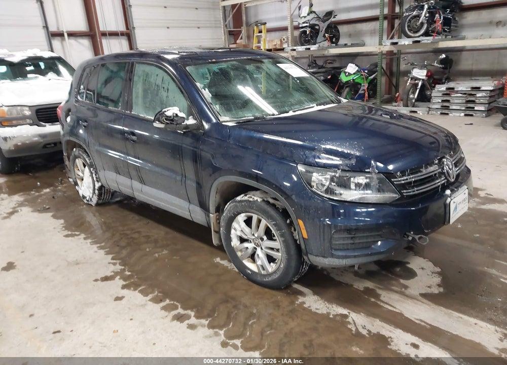 2013 VOLKSWAGEN TIGUAN S VIN: WVGBV3AX2DW599442
