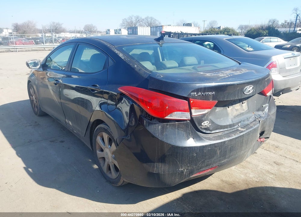 2011 HYUNDAI ELANTRA LIMITED (ULSAN PLANT) VIN: KMHDH4AE6BU106875