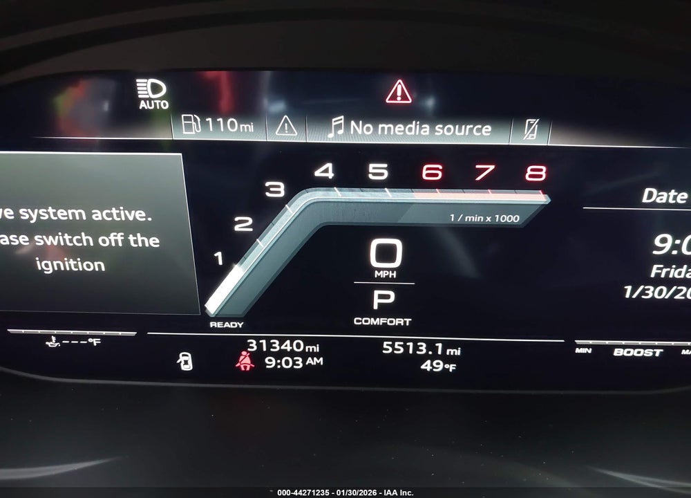 2023 AUDI S5 SPORTBACK PREMIUM PLUS TFSI QUATTRO TIPTRONIC VIN: WAUC4CF50PA057483