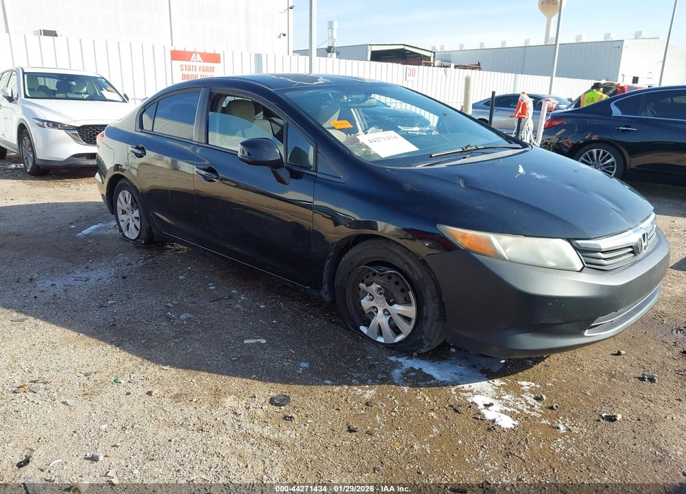 2012 HONDA CIVIC LX VIN: 2HGFB2F51CH571520