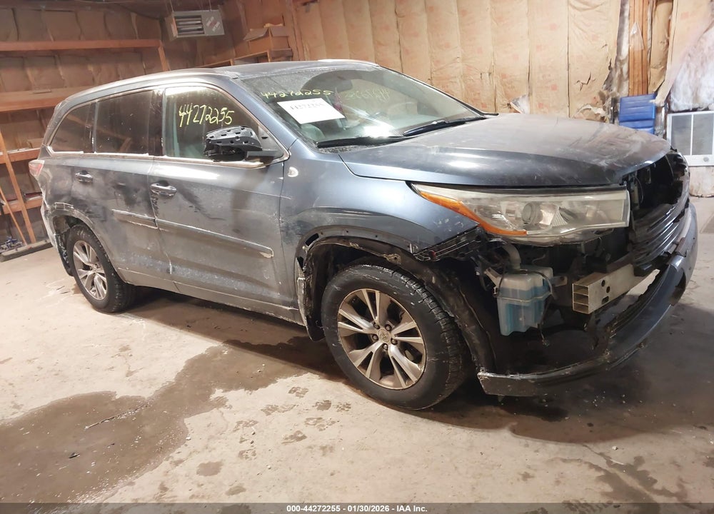 2014 TOYOTA HIGHLANDER XLE V6 VIN: 5TDJKRFH9ES066986