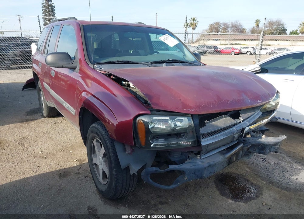 2004 CHEVROLET TRAILBLAZER LS VIN: 1GNDS13S442291215