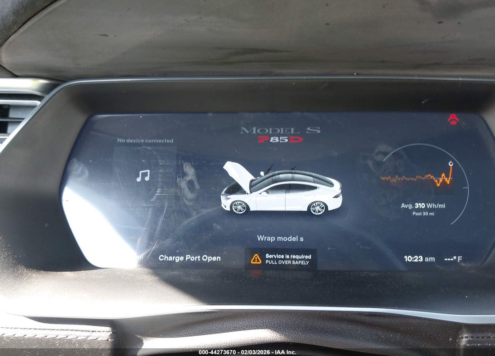 2015 TESLA MODEL S 85D/P85D VIN: 5YJSA1H43FF090595