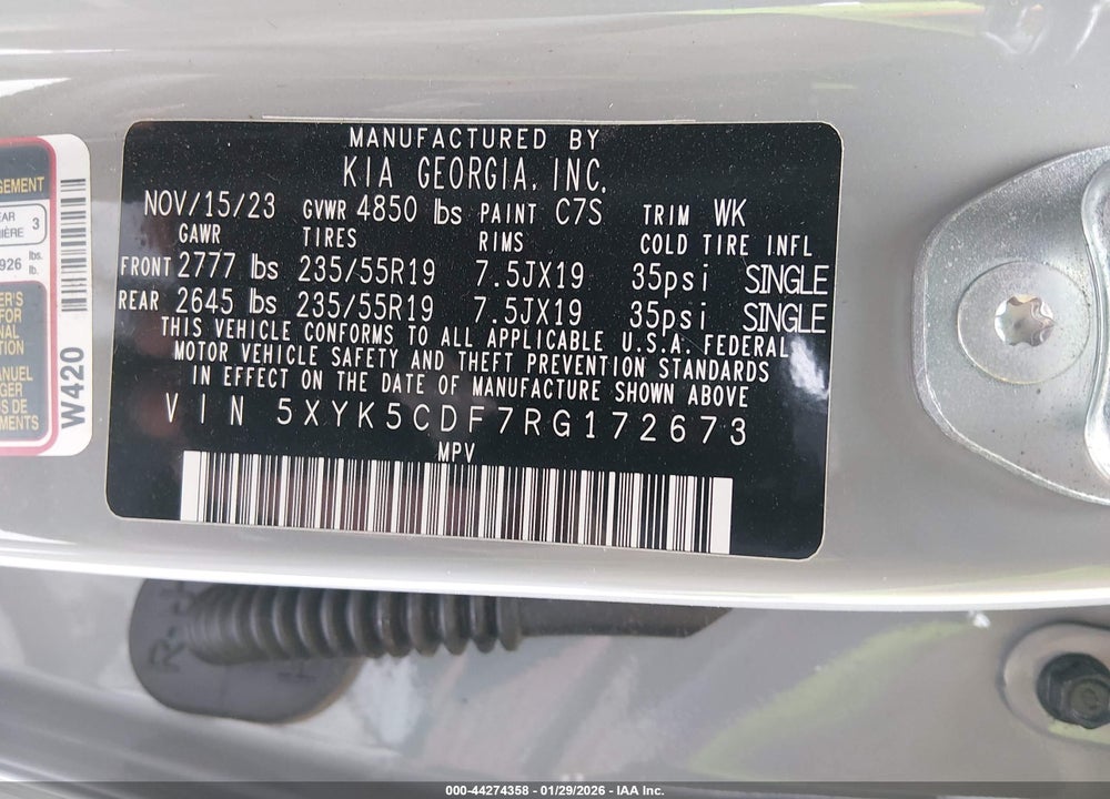 2024 KIA SPORTAGE SX-PRESTIGE VIN: 5XYK5CDF7RG172673