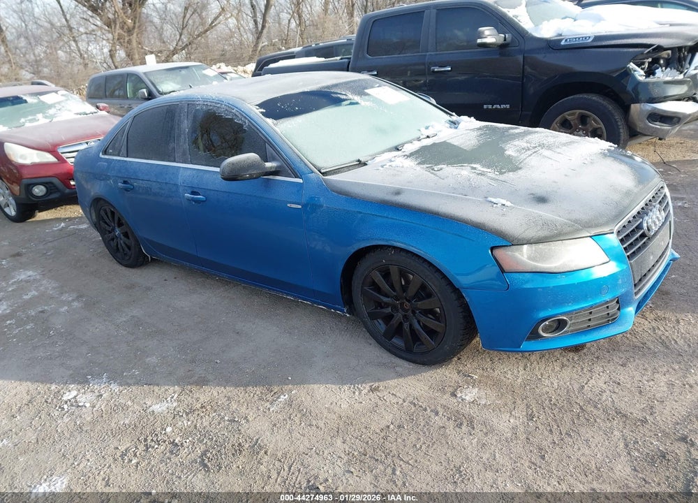 2010 AUDI A4 2.0T PREMIUM VIN: WAUHFAFLXAN009752