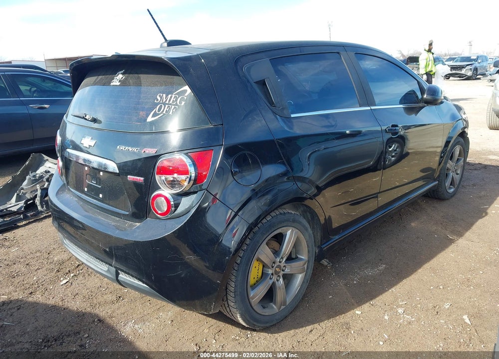 2016 CHEVROLET SONIC RS MANUAL VIN: 1G1JH6SB3G4167950