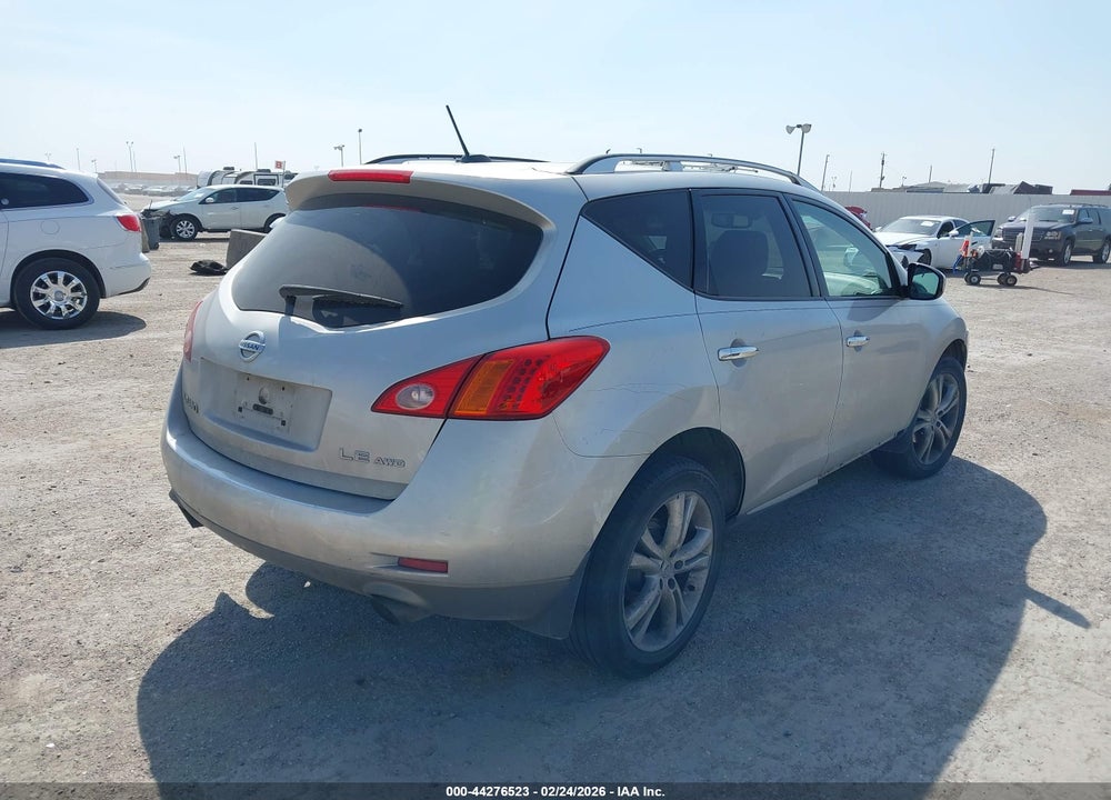 2009 NISSAN MURANO LE VIN: JN8AZ18W09W105337