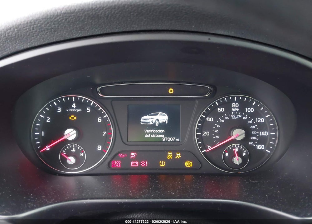 2019 KIA SORENTO 2.4L L VIN: 5XYPG4A33KG472426