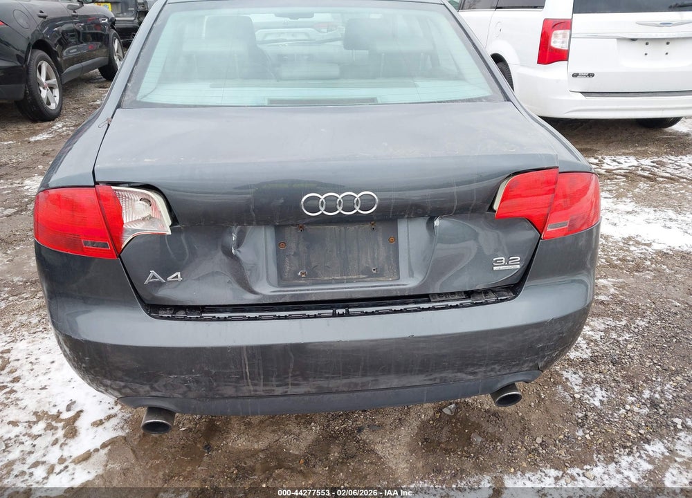 2007 AUDI A4 3.2 VIN: WAUDH78E87A217963