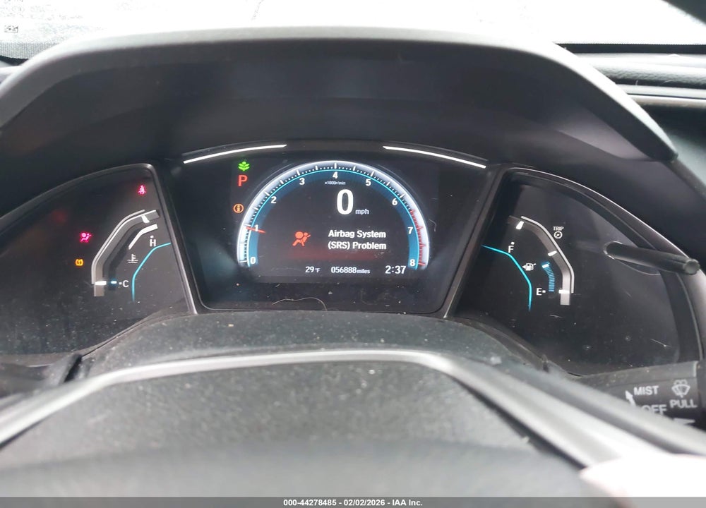 2021 HONDA CIVIC EX VIN: SHHFK7H66MU210212