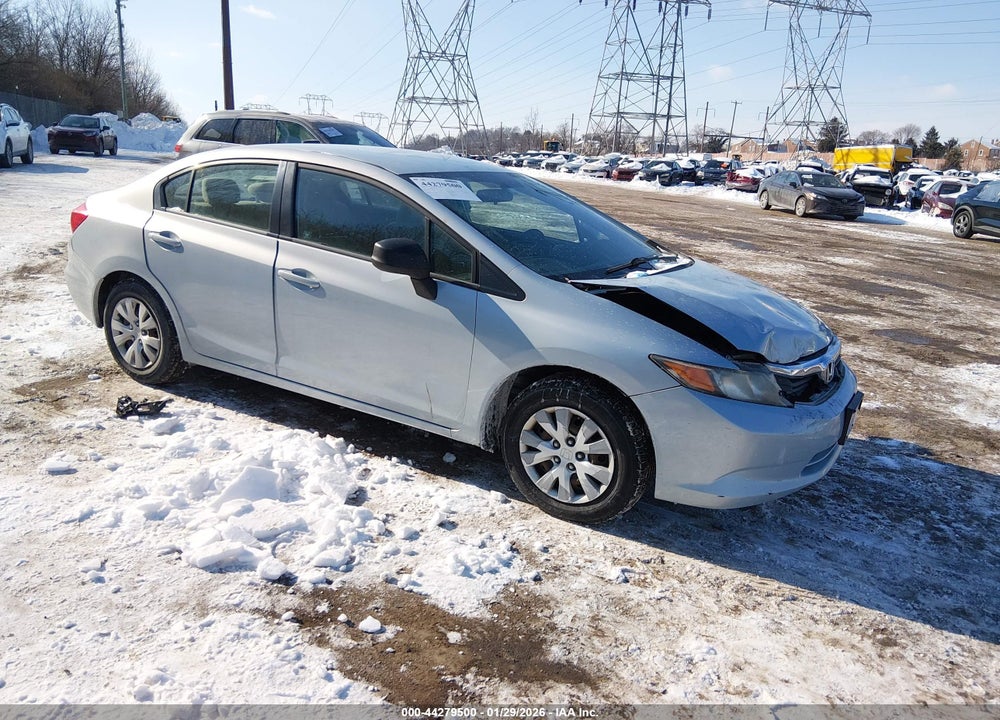 2012 HONDA CIVIC LX VIN: 19XFB2F50CE357208