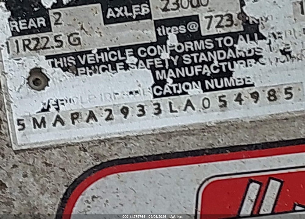 2020 MAC TRAILER MFG FLATBED VIN: 5MAPA2933LA054985